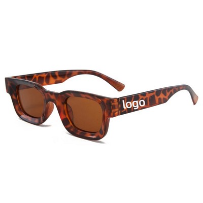 Square frame sunglasses with UV protection